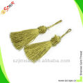 Hot sale decoration metallic golden bullion tassel fringe